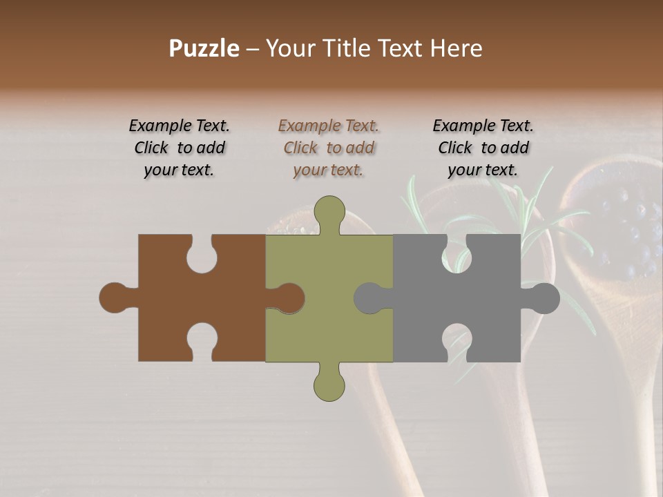 Antique Juniper Cuisine PowerPoint Template