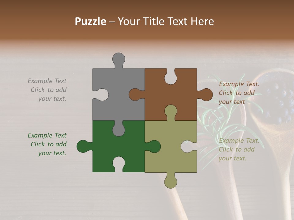 Antique Juniper Cuisine PowerPoint Template