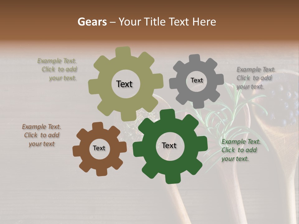 Antique Juniper Cuisine PowerPoint Template