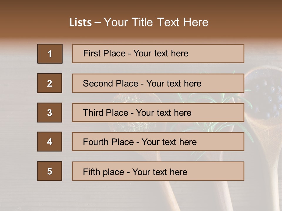Antique Juniper Cuisine PowerPoint Template