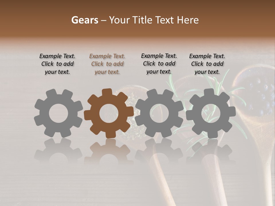 Antique Juniper Cuisine PowerPoint Template