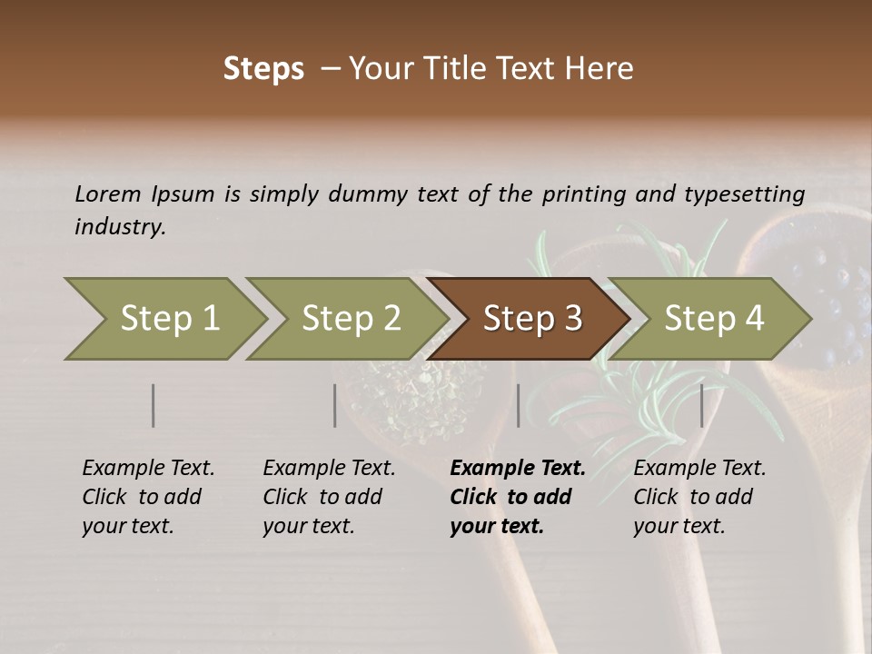 Antique Juniper Cuisine PowerPoint Template