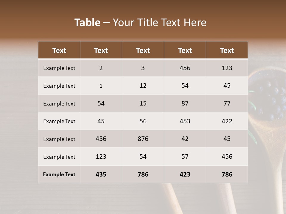 Antique Juniper Cuisine PowerPoint Template