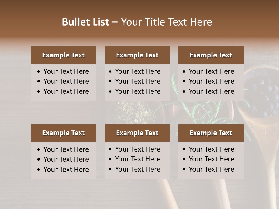 Antique Juniper Cuisine PowerPoint Template