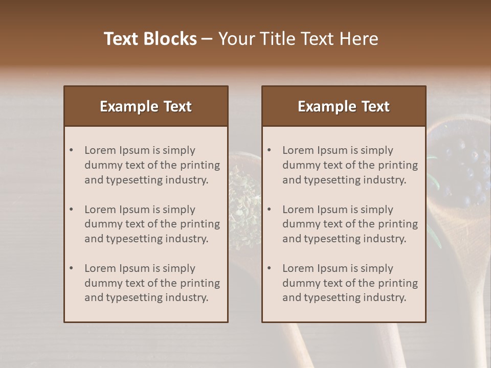 Antique Juniper Cuisine PowerPoint Template