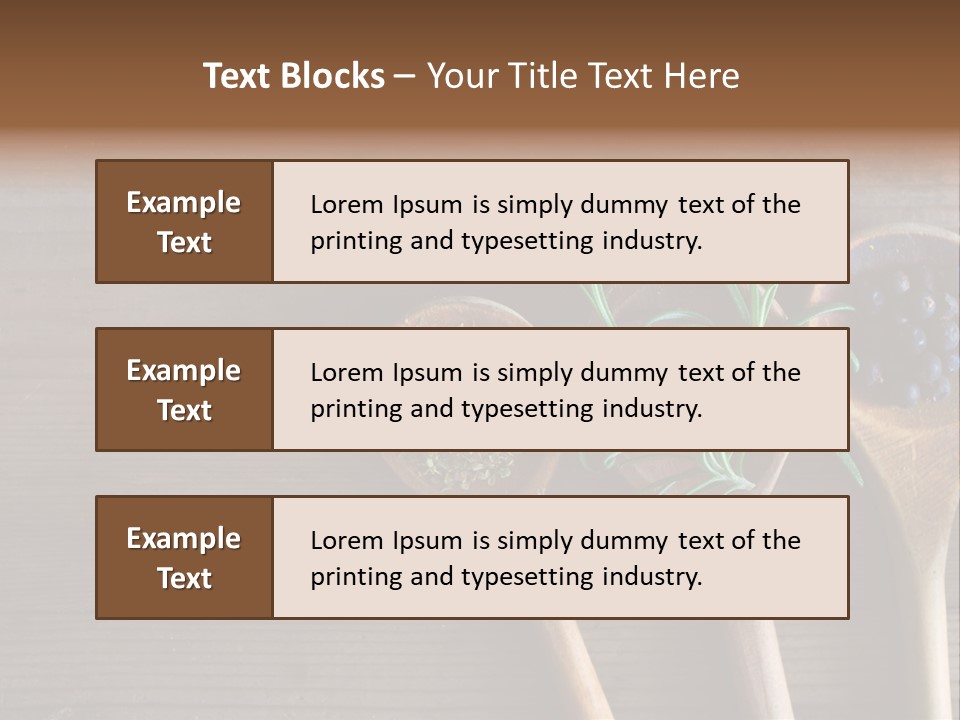 Antique Juniper Cuisine PowerPoint Template