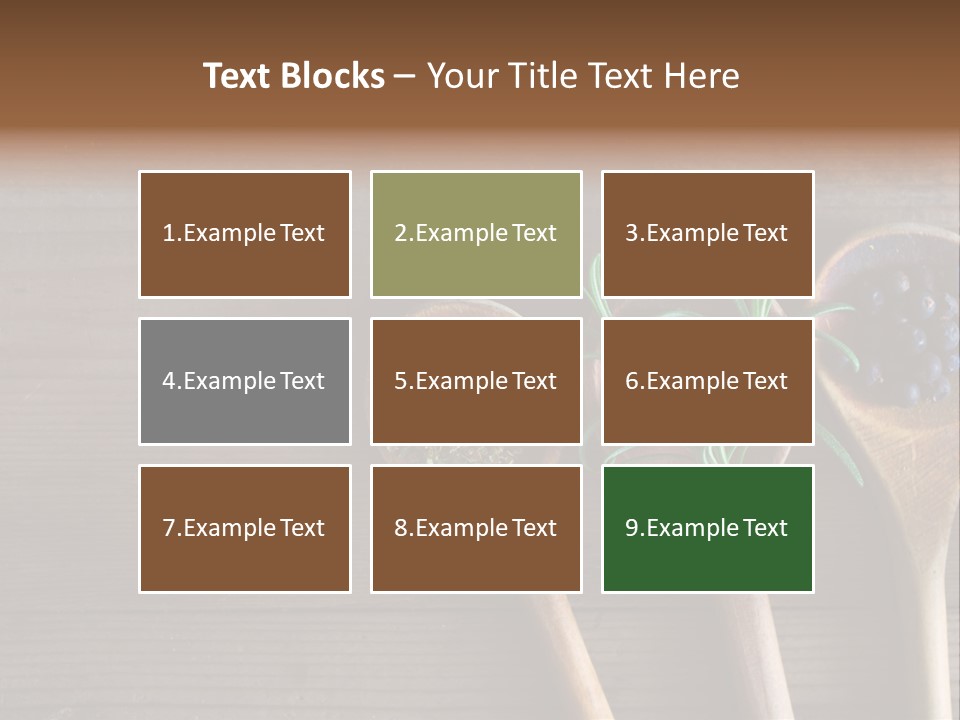 Antique Juniper Cuisine PowerPoint Template