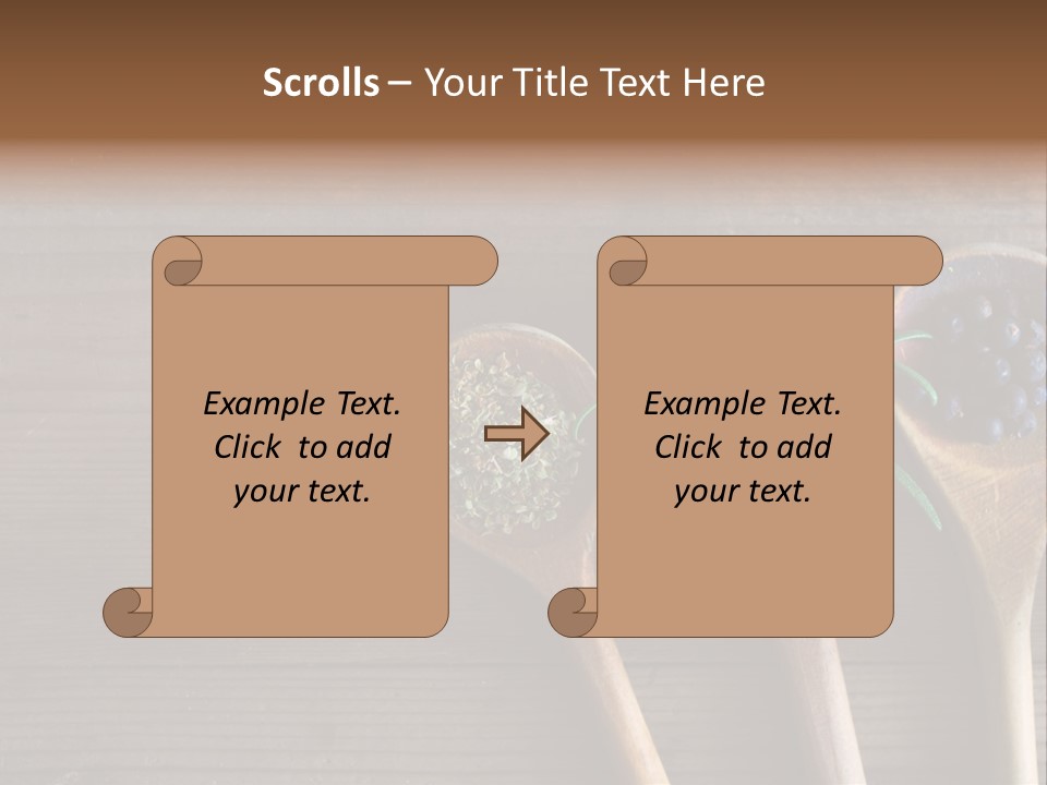 Antique Juniper Cuisine PowerPoint Template