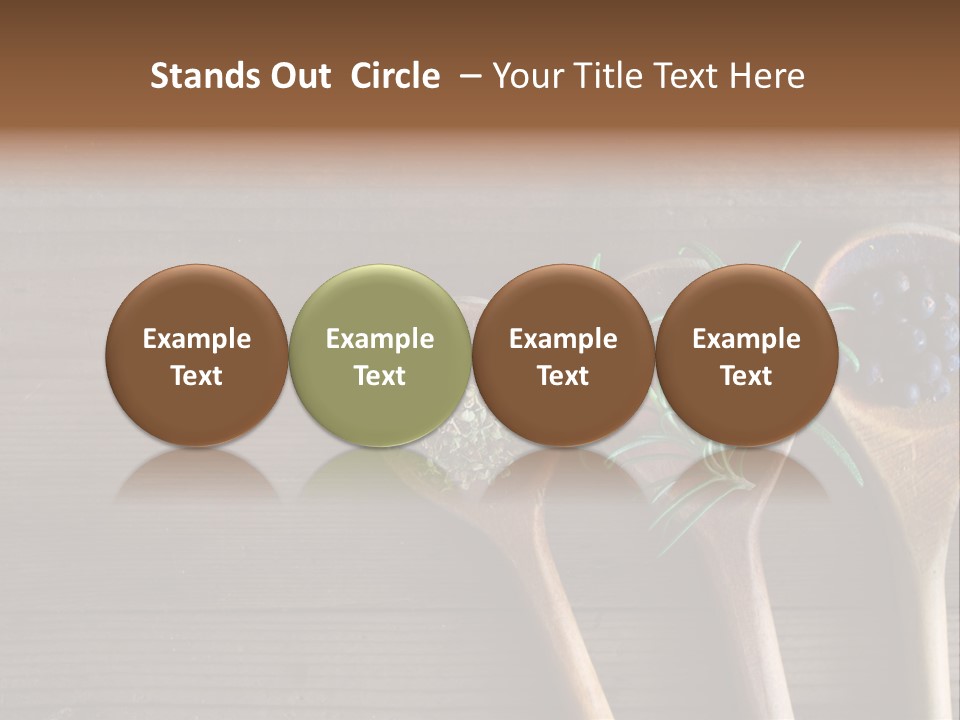 Antique Juniper Cuisine PowerPoint Template