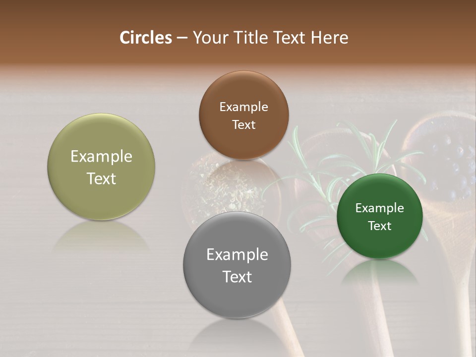 Antique Juniper Cuisine PowerPoint Template