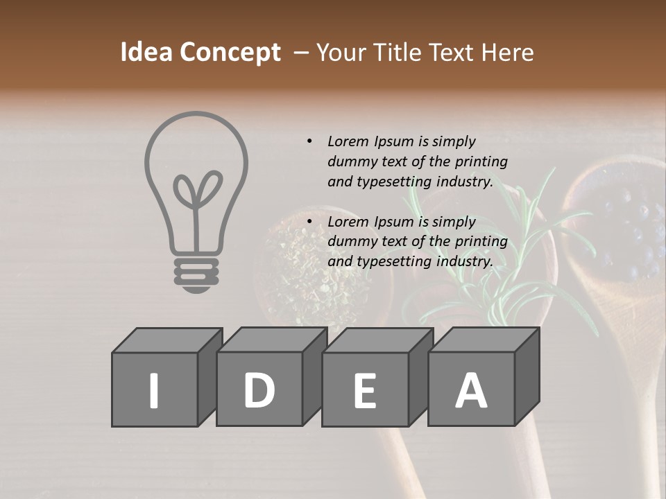 Antique Juniper Cuisine PowerPoint Template