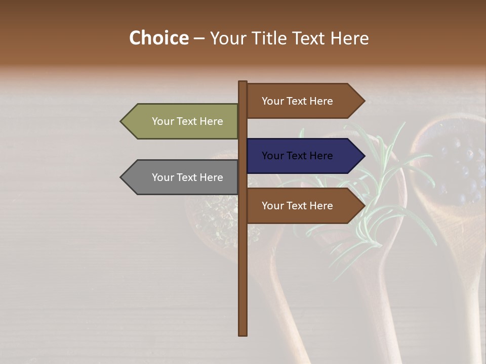 Antique Juniper Cuisine PowerPoint Template