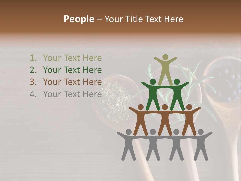 Antique Juniper Cuisine PowerPoint Template