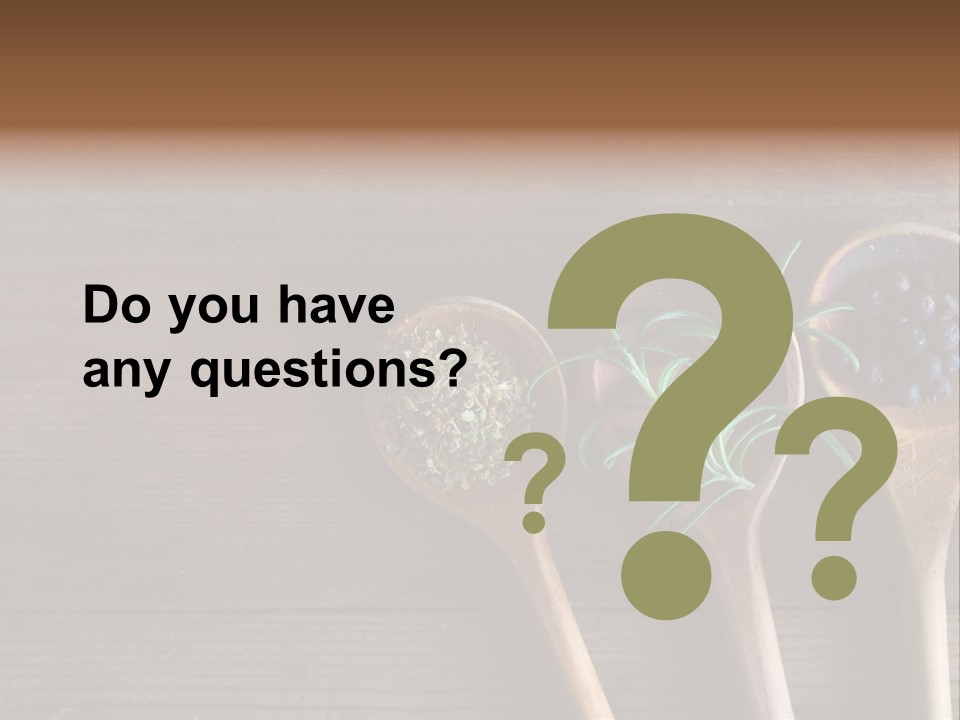 Antique Juniper Cuisine PowerPoint Template