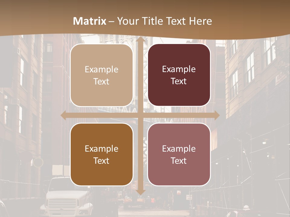 Town Place Skyline PowerPoint Template