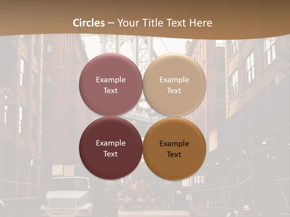 Town Place Skyline PowerPoint Template