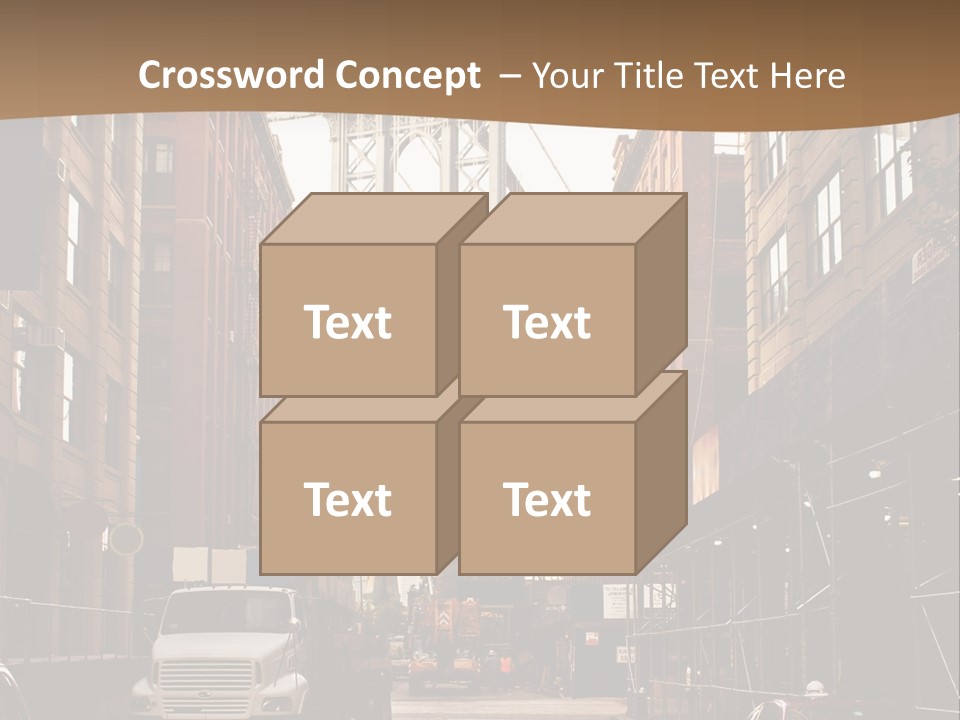 Town Place Skyline PowerPoint Template