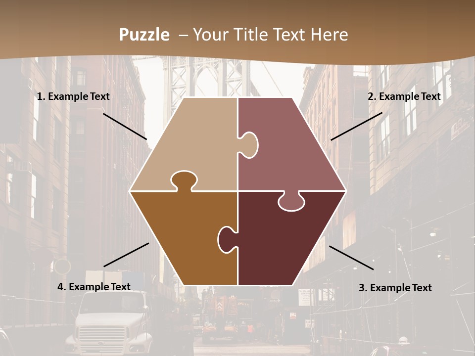 Town Place Skyline PowerPoint Template