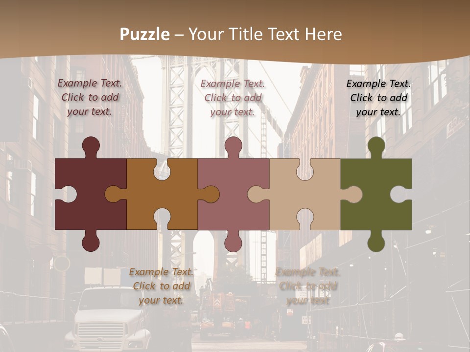 Town Place Skyline PowerPoint Template