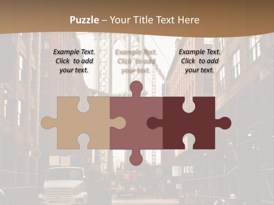 Town Place Skyline PowerPoint Template