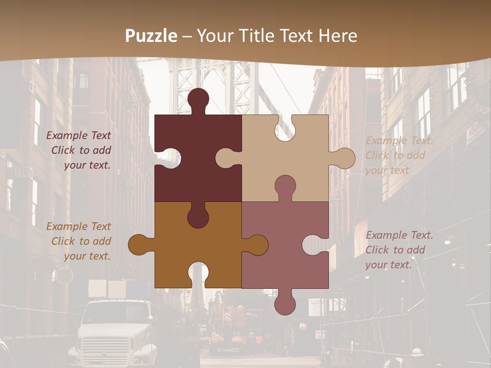 Town Place Skyline PowerPoint Template