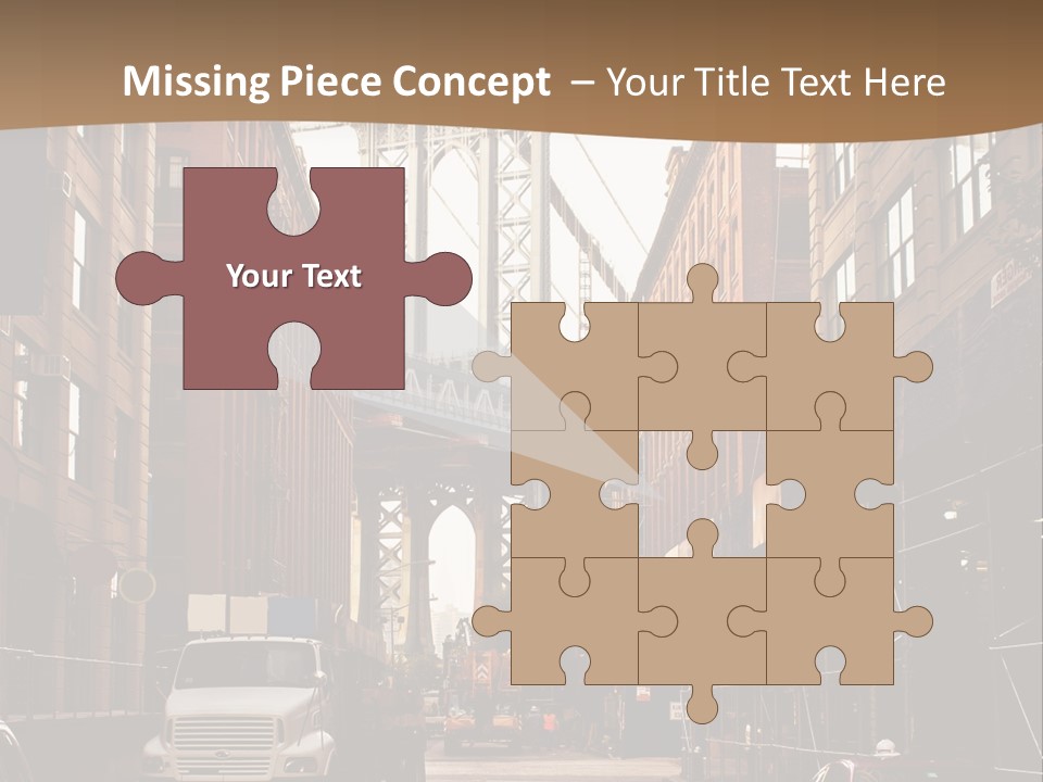 Town Place Skyline PowerPoint Template