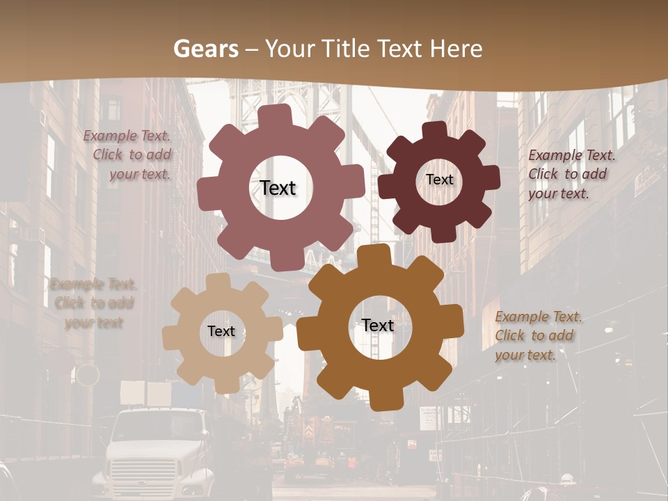 Town Place Skyline PowerPoint Template