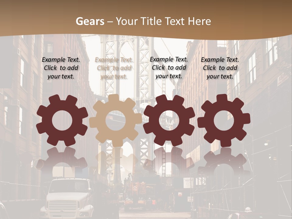 Town Place Skyline PowerPoint Template