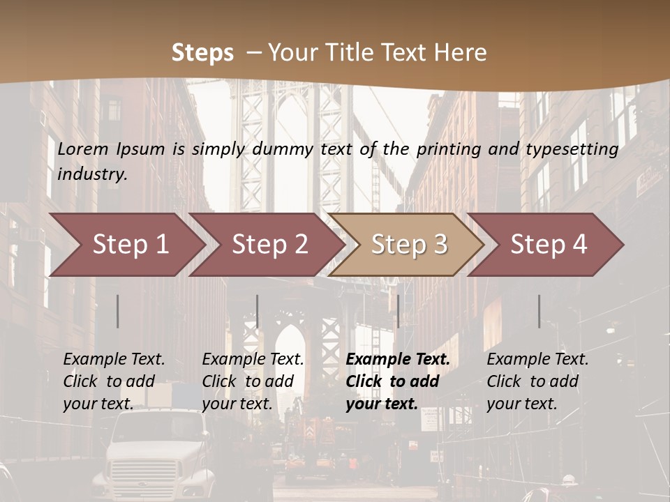 Town Place Skyline PowerPoint Template