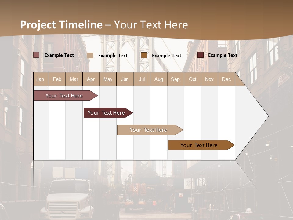 Town Place Skyline PowerPoint Template