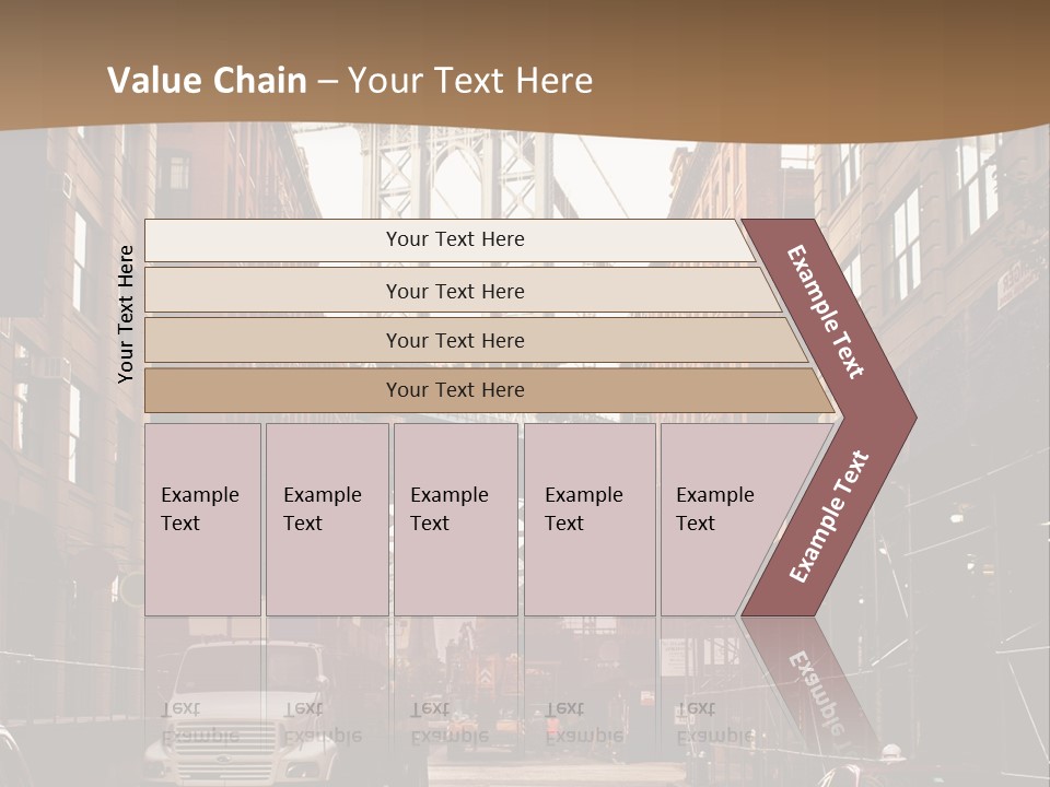 Town Place Skyline PowerPoint Template