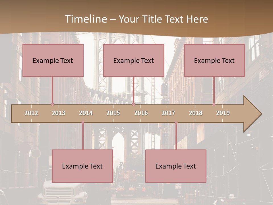 Town Place Skyline PowerPoint Template