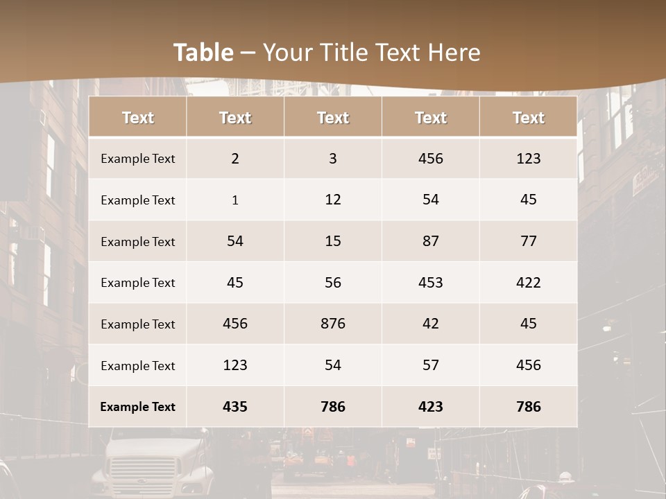Town Place Skyline PowerPoint Template