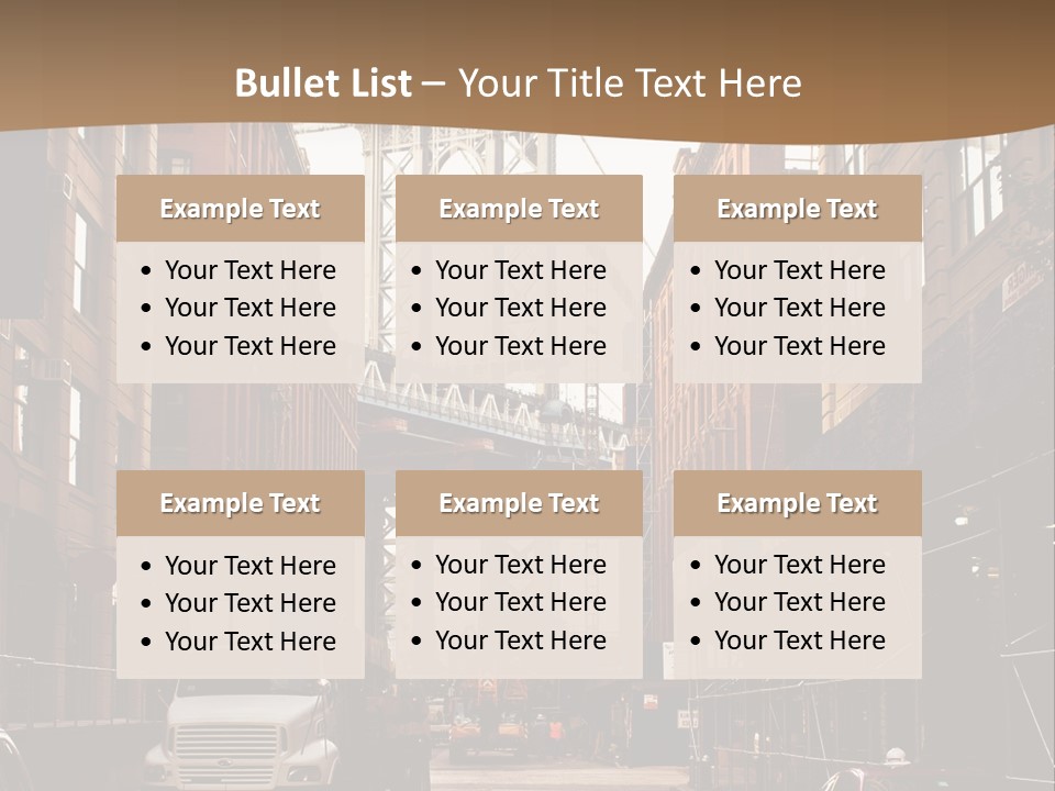 Town Place Skyline PowerPoint Template