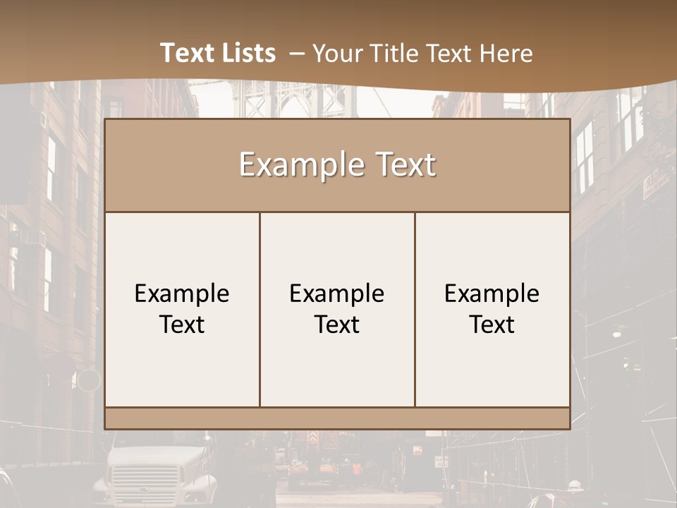 Town Place Skyline PowerPoint Template