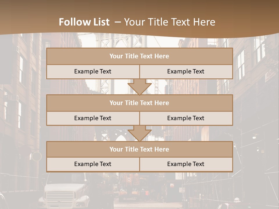 Town Place Skyline PowerPoint Template