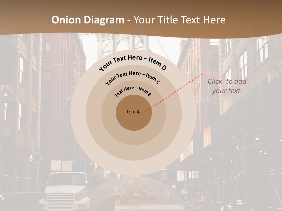 Town Place Skyline PowerPoint Template