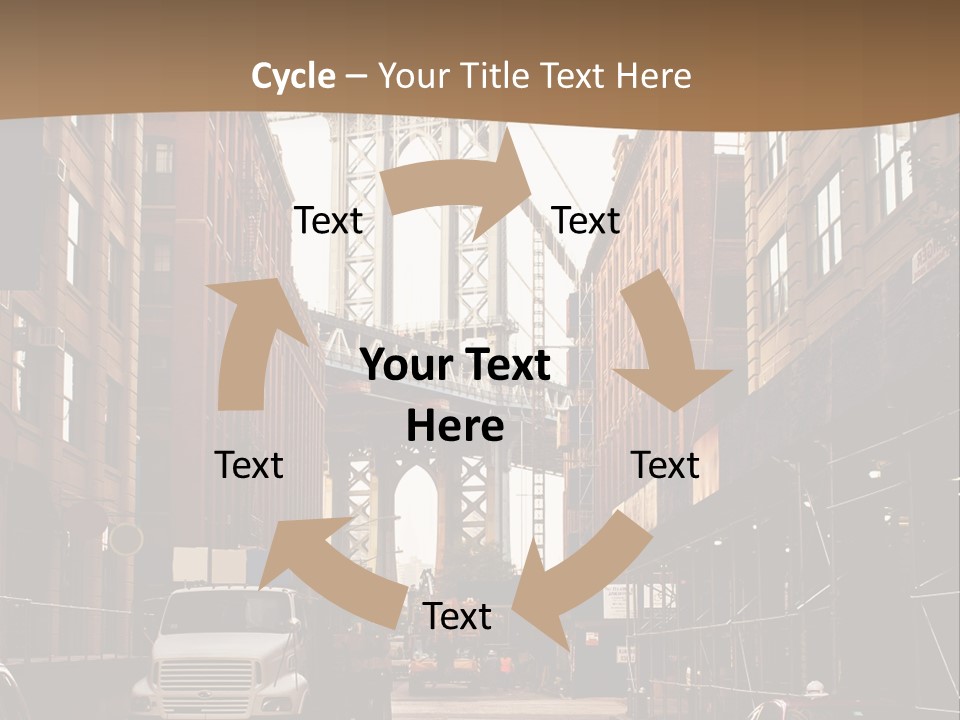 Town Place Skyline PowerPoint Template