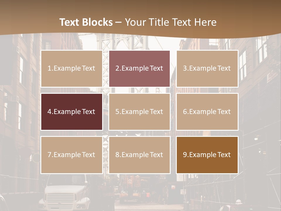 Town Place Skyline PowerPoint Template