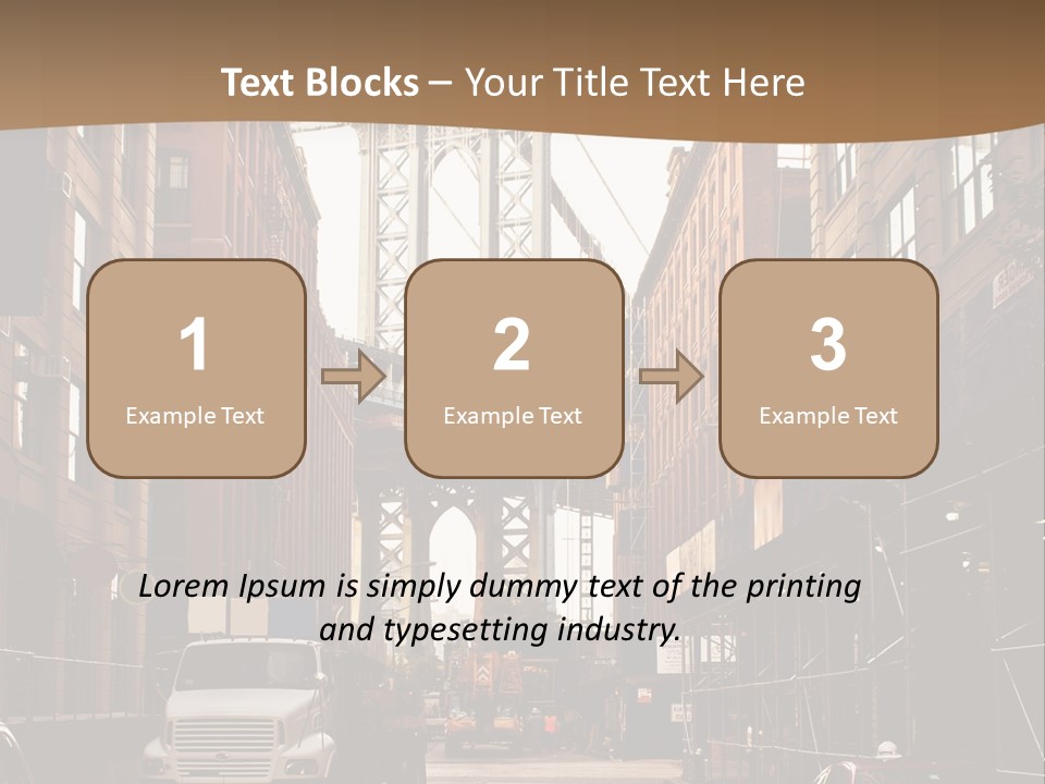 Town Place Skyline PowerPoint Template