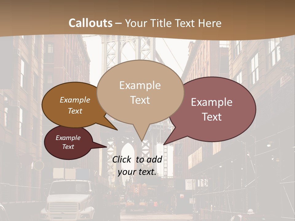 Town Place Skyline PowerPoint Template