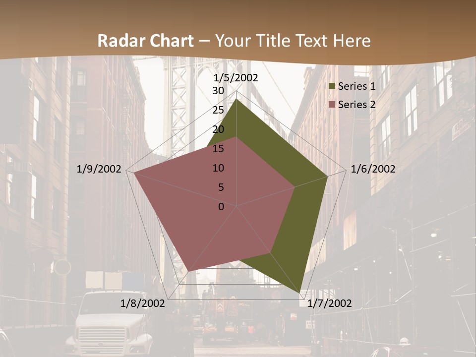 Town Place Skyline PowerPoint Template