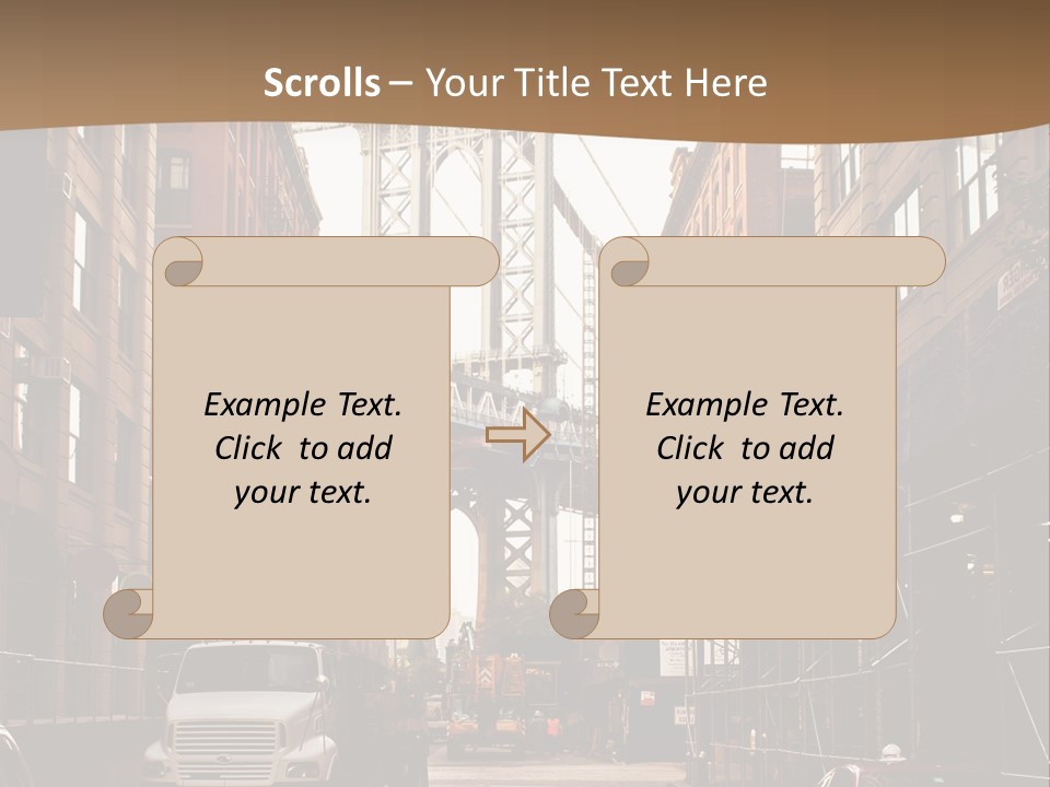 Town Place Skyline PowerPoint Template