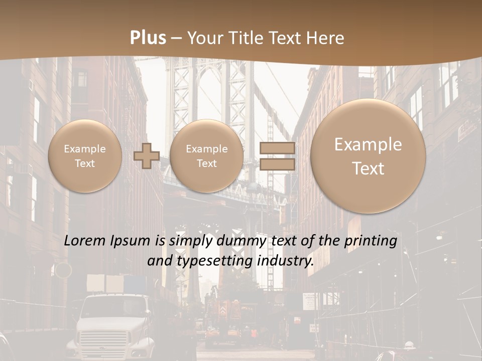 Town Place Skyline PowerPoint Template
