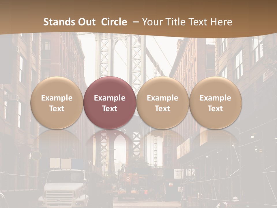 Town Place Skyline PowerPoint Template