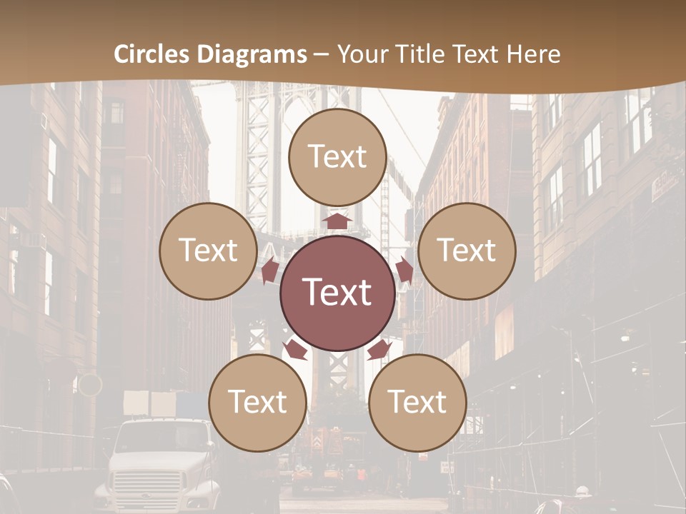 Town Place Skyline PowerPoint Template