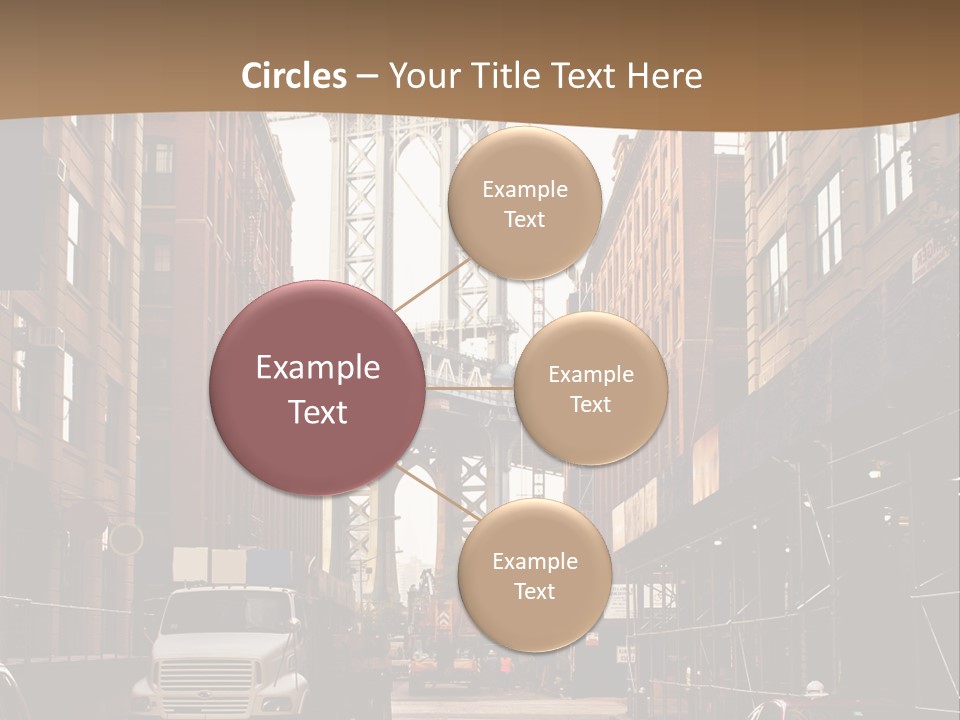 Town Place Skyline PowerPoint Template