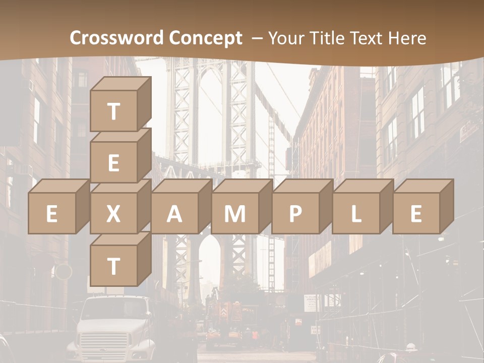 Town Place Skyline PowerPoint Template