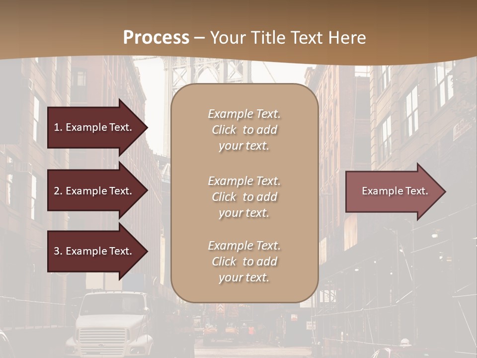 Town Place Skyline PowerPoint Template
