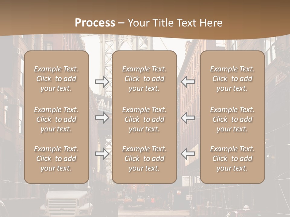 Town Place Skyline PowerPoint Template